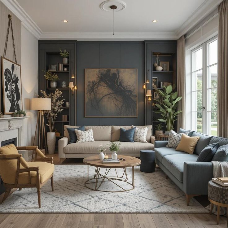 ۱۰ ایده مدرن و کاربردی برای طراحی داخلی نشیمن 🛋️ | ایجاد فضایی شیک و دلنشین