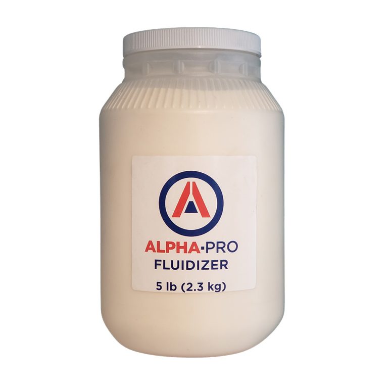 محصول روانکننده بتن Alpha Pro Fluidizer که به بهبود روانی مخلوط بتن کمک میکند