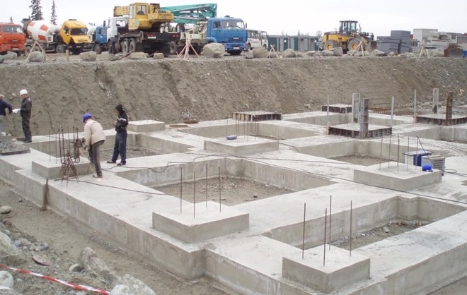نقاشی فونداسیون ساختمان، جزئیات پیریزی